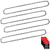 Eyoloty 4 Stück Sägekette 50cm 0,325" Teilung 1,5mm 76 Treibglieder Kettensägenkette Kompatibel mit Timberpro, Timbertech, Husqvarna, Stihl Kettensäge