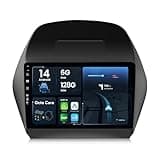 BXLIYER Android 14 - [6G+128G] - Autoradio Passt für Hyundai IX35 (2010-2017) - Kabellos CarPlay/Android Auto/DSP - LED Kamera & MIC - IPS 10.1 Zoll 2 Din - DAB Lenkradsteuerung Fast-boot 360-CAM WIFI