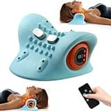 necline neclune 4-in-1 Massager Nackenmassagegerät mit Wärme, kabellos, 3 Modi & 6 Intensitätsstufen – Entspannungskissen für optimale Nackenakupressur