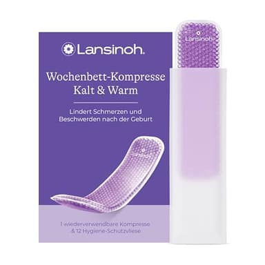 Lansinoh Wochenbett-Kompresse Kalt & Warm - lindert Schmerzen und Beschwerden nach der Geburt
