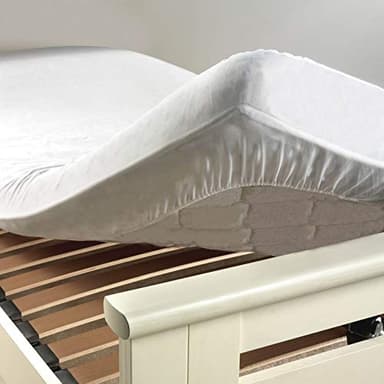 Matratzenschoner 160 x 200 cm Molton 30 weiß