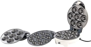 Rosenstein & Söhne Donatmaker: 3in1-Donut-, Cupcake- und Cakepop-Maker mit Antihaftbeschichtung (Donut Cake Pop Maker, Muffin & Cake Pop, Backblech)