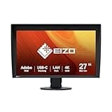 EIZO ColorEdge CG2700X 68,4 cm (27 Zoll) Grafik Monitor (HDMI, USB Hub, USB-C, RJ-45 LAN, KVM Switch, DisplayPort, 3840 x 2160 (4K UHD), 99% AdobeRGB, 98% DCI-P3) schwarz