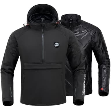 IRON JIA'S Motorradjacke Herren alle Jahreszeiten CE-geeignet,Motorrad jacke Winter mit CE-Schulterpolster und Ellbogenpolster, herausnehmbares Futter zum Schutz vor Kälte und Wind XL
