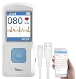newgen medicals EKG Gerät: Mobiles medizinisches EKG-Messgerät mit PC-Software und App (EKG für Zuhause, Mobiles Gerät, Geschenkideen)