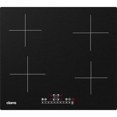 CIARRA CBBIH4B 4 Zonen Einbau Induktionskochfeld mit Power Booster Touch-Bedienung Kochfeld Induktion Herdplatte mit 4 Platten 9 Leistungsstufen Induktionskochplatte 60cm (7,200W)