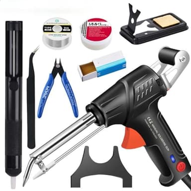 Industrielle Laserschweißwerkzeuge, Laserschweißgerät Automatische Schweißpistole, 2025 Neu Tragbares Einhand-Schweißgerät Robust Zum (G10-2W schwarz/8-tlg.)