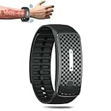 Ultraschall Armband Zum Abnehmen Damen Ultraschall Armband Gewichtsverlust Damen Fettverbrennung Armband Für Damen Und Ultraschall KöRperform Magnetarmband FüR MäNner Frauen(Schwarz)