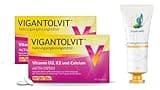 VIGANTOLVIT Vitamin D3, K2 und Calcium, Sparset 2 x 60 Tab.inkl. einer hochwertigen Handcreme Marke Faar-Apo