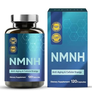 NMNH Kapseln, NMNH Kapseln Hochdosiert, NMNH Supplement 1000mg, Schneller NAD+ Booster, Anti-Aging-Nahrungsergänzungsmittel für Energie und Haut 120 Kapseln