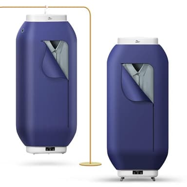 Uten Tragbarer Wäschetrockner, 600 W Abnehmbarer Trockner, Elektrischer Wäschetrockner mit Timer, Bodenstehend und Hängend Doppelt Verwendbar, für Geschäftsreisen, Schlafsäle, Wohnungen, Hotels