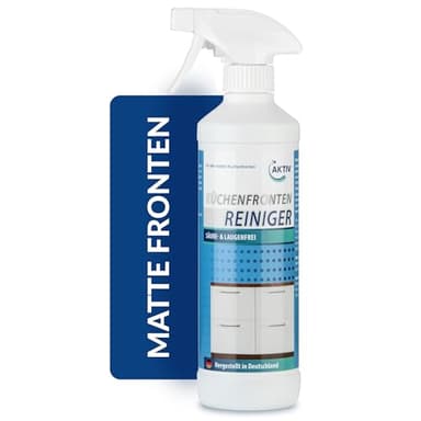 AKTIV Küchenfronten-Reiniger matt, Küchenreiniger entfernt streifenfrei Verschmutzungen, 500 ml