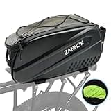 zanmuk Fahrradtaschen Fahrradtasche für Gepäckträger Gepäckträgertasche - 14L 3in 1 Gepäckträgertaschen Wasserfest & Reflektierend mit Regenhülle