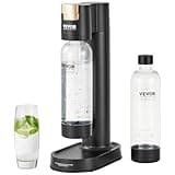 VEVOR Wassersprudler Sprudelwassergerät zum Sprudeln zu Hause, 2 Stk. BPA-freien 1-Liter-PET-Flaschen, Kompatibel mit Einschraubbaren 60-Liter-CO2-Flaschen (CO2-Frei in der Flasche)