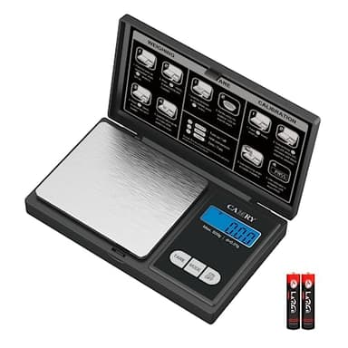 CAMRY Taschenwaage, 500g/0,01g Digitale Waage Feinwaage Digitalwaage Goldwaage Münzwaage Pulverwaage(Schwarz)