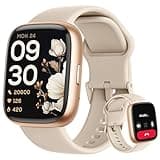 LODIMEKE Alexa Smartwatch Damen Herren, 1,83" Fitnessuhr mit Telefonfunktion, IP68 Wasserdicht, 100+ Sportmodi, Herzfrequenz Stress SpO2 Schlaf, Fitness Tracker für Android & iOS