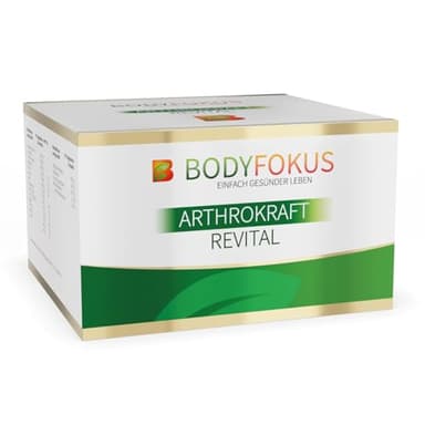 BodyFokus ArthroKraft Revital | 19-fach Komplex inkl. Collagen, MSM, Glucosamin & Hyaluronsäure - 30 Pulversticks & 60 Kapseln - in Deutschland produziert