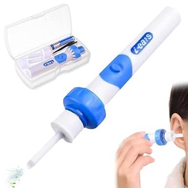Ohrenschmalz Sauger, LED Ohrreiniger Set mit Lich, Ohrenschmalz Entferner Sauger, Elektrisch Ohrenschmalz Entferner, Elektrisches Vakuum-Ohrenschmalz, für Erwachsene Kleinkinder