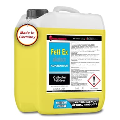 Fettlöser Fettentferner hoch alkalisch 1 X 5 Liter Kanister Eiweißlöser