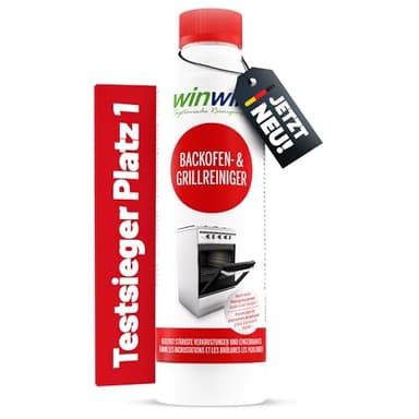 winwinCLEAN® Backofenreiniger & Grillreiniger [Testsieger Stiftung Warentest] Starker Intensivreiniger & Fettlöser für hartnäckige Ablagerungen I Backofen, Gasgrill, Ceranfeld – Original, 1000ml