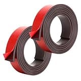 2 Stück Magnetklebeband mit Starkem, Selbstklebendes Magnetband für Fliegengitter, 1m Dünner & Flexibler Magnetstreifen, Magnetband für Magnete, Magnetband Extra Stark für Weißwandtafel DIY Projekte