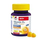 Doppelherz Vitamin D3 - Vitamin D trägt zur normalen Funktion des Immunsystems bei - 40 leckere Gums mit Zitronen-Geschmack