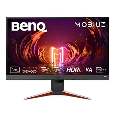 BenQ MOBIUZ EX240N 24 zoll FHD 1080p Gaming Monitor, 165Hz, 1ms MPRT, AMD FreeSync Premium, Gaming-Farbmodi, HDRi-Technologie, HDR10, Light Tuner, Black eQualizer, Integrierte Lautsprecher, Eye-Care