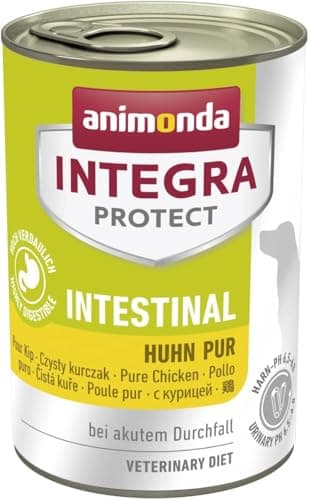 animonda INTEGRA PROTECT Intestinal Huhn Pur (6 x 400 g), Hunde Diätfutter bei Durchfall & Erbrechen, Hundefutter mit Huhn und Reis, leicht verdauliches Nassfutter für Hunde
