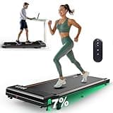 ORISYN Walking Pad Laufband für Zuhause mit 7% Steigung, Laufbänder mit 2.25HP Motor u. 1-6 km/h Geschwindigkeit, 7-lagige Lauffläche, Keine Aufbau Erforderlich