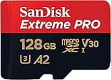 SanDisk Extreme PRO microSDXC UHS-I Speicherkarte 128 GB + Adapter & RescuePRO Deluxe (Für Smartphones, Actionkameras oder Drohnen, A2, Class 10, V30, U3, 200 MB/s Übertragung)