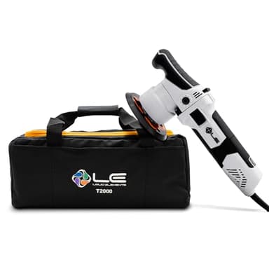 Liquid Elements – Exzenter Poliermaschine Auto T2000 V4 – Poliermaschine 710W inkl. Tragetasche & Kohlebürsten – mit 6 Stufen Drehzahlregulierung