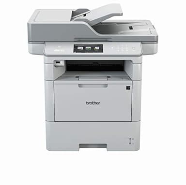 Brother MFC-L6800DW A4 mono Laserdrucker (46 Seiten/Min., Drucken, scannen, kopieren, faxen, 1.200 x 1.200 dpi, Print AirBag für 750.000 Seiten), grau