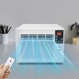 Mini Klimaanlage, 280W Mobiles Klimagerät Tragbares mit Fernbedienung 12H Timer, Beleuchtung Steuerung und Entfeuchtung, Mini-Kühlgerät Air Conditioner für Schlafzimmer usw
