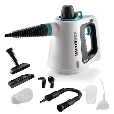 Ariete 4137 Vaporì Jet, Multifunktions-Dampfreiniger, Beseitigt 99,9% der Keime und Bakterien Ganz Ohne Reinigungsmittel, Einsatzbereit in 3 Minuten, Druck 3,5 bar, Inklusive Zubehörset