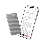 PLAUD Note KI Digitales Diktiergerät mit Hülle - 64 GB Aufnahmegerät mit KI-Technologie zum Transkribieren und Zusammenfassen, One-Touch-Aufnahme, Rauschunterdrückung, Unterstützt 112 Sprachen