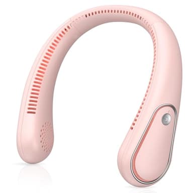 Nackenventilator,Tragbarer Halsventilator,Flügelloser Ventilator mit 360°Luftstrom,Leiser Mini Ventilator,USB 4000mAh Akku mit 3 Einstellbaren Geschwindigkeiten,Hände Frei Persönlicher Ventilator R