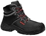 ELTEN Sicherheitsschuhe RENZO XXW Mid ESD S3, Herren, Leder, Stahlkappe, leicht, robust, Schwarz, Größe: 45