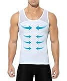 Casey Kevin Kompressionsshirt Tank Top Herren, Shapewear Herren, Bauchweg Unterhemd Herren, Kompressionsunterwäsche Bauchweg Body Shaper Ärmellos Compression Shirt Unterhemd für Männer
