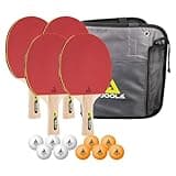 JOOLA Tischtennis-Set Family , 4 Tischtennisschläger + 10 Tischtennisbälle + Tasche, ca. B 30 x H 8 x T 35 cm