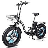 KETELES Klapprad E Bike mit Doppelmotor, 20"×4.0 Elektro Cityräder Faltbar, 48V 35Ah E-Bike Erwachsene, Elektrofahrrad für Herren und Damen, Hydraulische Scheibenbremsen (Schwarz)