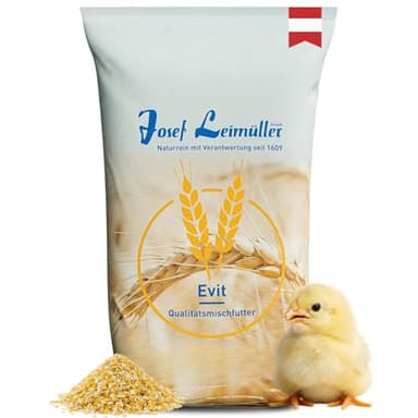 Leimüller Kükenfutter 1.-6. Woche 5 kg - Hochwertiges Alleinfuttermittel für Küken - Fördert gesundes Wachstum - Staubfreier Kükenstarter - 100% Gentechnikfrei