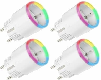 SHELLY WLAN-Steckdose Plug S Gen3, Matter, weiß, 4 Stück