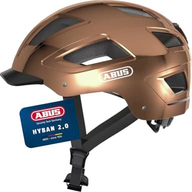 ABUS Unisex, Fahrradhelm, Bronze (Chrome Rose), M (52-58 cm)