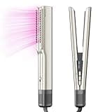 Air Haarglätter, PARWIN PRO BEAUTY Ionen Air Glätteisen, Nass bis Trocken, Ohne Heizplatten, Ohne Hitzeschäden, Glätten mit Luft, für Mittleres Haar und Langes Haar(35-75cm), Champagnersilber