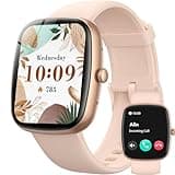 Parsonver Smartwatch Damen mit Telefonfunktion, 1,83" Fitnessuhr mit 100+ Sportmodi, BMI-Index, Herzfrequenz, Schlafmonitor, SpO2, Stressmessung, IP68 Wasserdicht Smart Watch für Android iOS, Roségold
