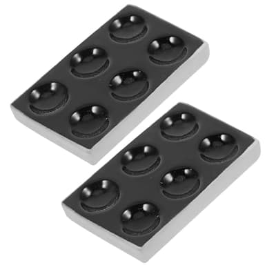 SHINEOFI 2 Stück Keramik Reaktionsplatten 6 Löcher Hitzebeständige Porzellan Tüpfelplatten für Labor Korrosionsbeständig Präzise Reaktions und Mischplatte für Chemische Tests