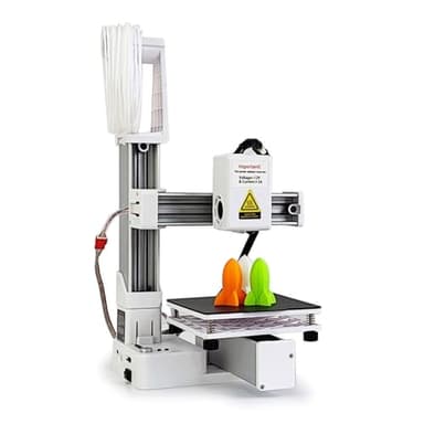 ASHATA Kleiner 3D Drucker für Anfänger, FDM 3D Drucker, Hohe Genauigkeit Schneller Heizung Kompaktes 3D Druckmaschine für Bildung, Druckgröße 4 X 4 X 4 Zoll (White)