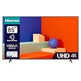 Hisense 85E6KT 215 cm (85 Zoll), 4K UHD, HDR, Dolby Vision, Triple Tuner, Smart-TV, Bluetooth, WiFi, Alexa Built-In, DTS Virtual X, Hotel Mode, Schwarz
