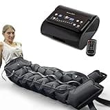 Dinamicamed ® PRO 8.0 Pressotherapie Professionelles Lymphdrainage Gerät Digital Compact, 6 Massage-Programme, 8 Luftkammern, Beinmassagegerät mit Hosenmanschette