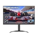 LG Electronics 32UR550-B.AEU UHD 4K Va-Monitor 32" (80 cm), 3840 x 2160, 16:9, 4 ms GtG, 60 Hz, PCI-P3, HDR10, Super Resolution+, AMD FreeSync™, Ergonomischer One-Click Standfuß - Schwarz